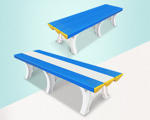 ABS全塑料更衣凳长条凳子